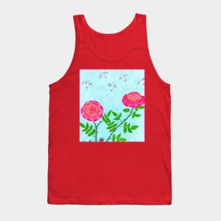 Roses and Seagulls Tank Top